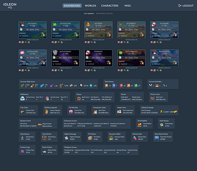 Idleon HQ design ui
