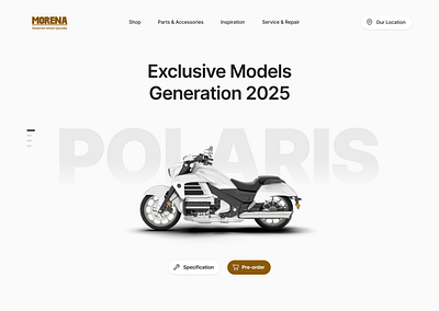 Minimalist Automotive Hero Section 2025 3d automotive concept design hero minimalist modern popular trending ui website