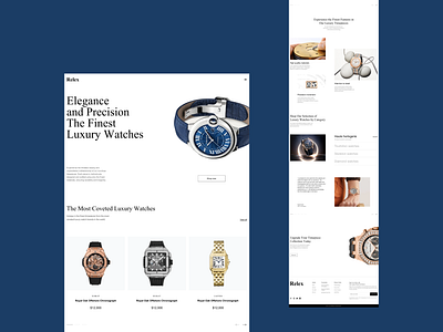 Relex Watch Shop Web Design agency app design digital product design ecommerce editorial editorial design graphic design landing page minimal product design ui ux web web design webdesign website