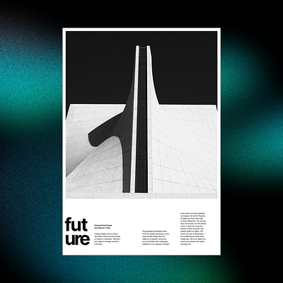 Future: A Vision of Tomorrow branding cleandesign contemporarydesign designinspiration designminimalism graphic design minimalism minimalposters moderndesign posterdesign swissdesign swissstyle typographicposter typography visualdesign