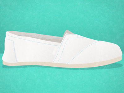 TOMS shoes illustration just for kicks shoes toms white