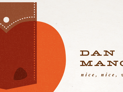 Dan Mangan illustration poster typography