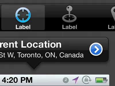 Retina 400 300 (last preview) gui ios4 iphone psd retina template