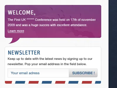 Conference conference subscribe welcome