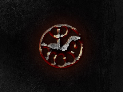 Red metal metal photoshop