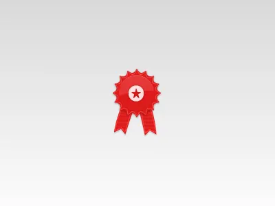 Badge badge red star