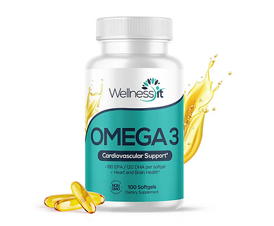 OMEGA 3 packaging fish oil health mineral omega 3 packaging supplement vitamins wellness