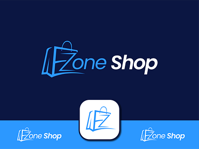 Ezone Shop Premium Logo Design brand branding design graphic design illustration logo logo design logo designer logo type logo world logotype shariflogohut typography ui vector