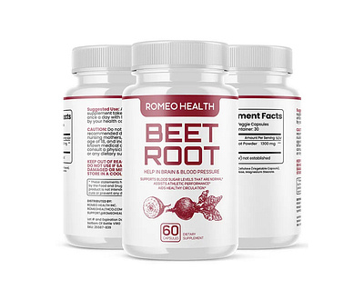 Beet root beet root blood pressure support blood sugar brain supplement health supplement label design