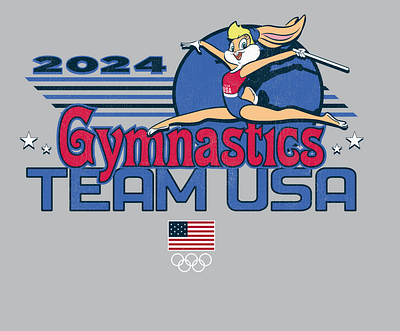 2024 Olympic Team USA graphics Looney Tunes design fashion design graphic design illustrator licencing sports