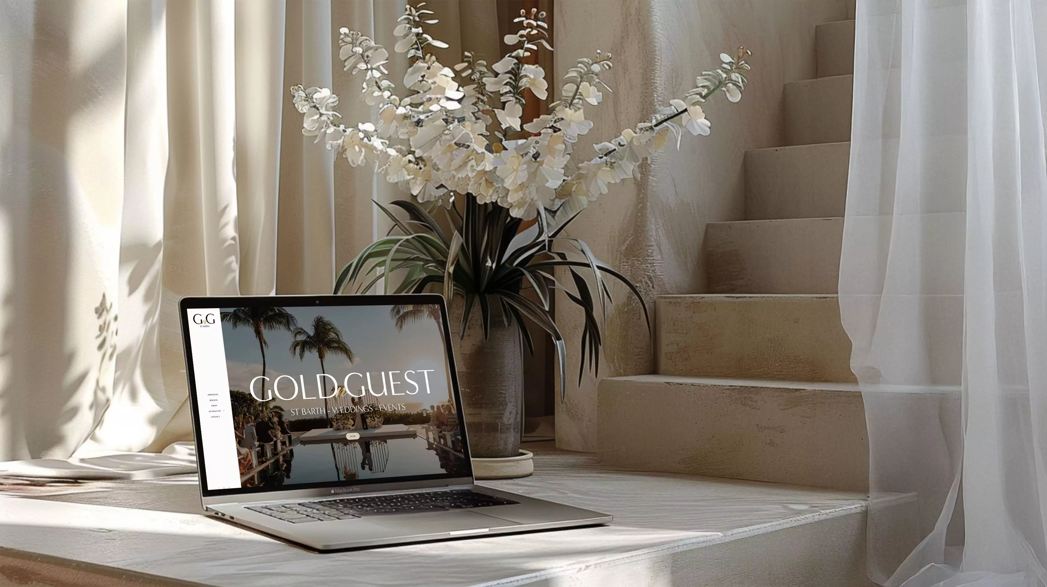 Gold'n Guest Events // Web Design graphic design logo web wordpress