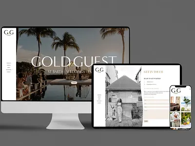 Gold'n Guest Events // Web Design graphic design logo web wordpress