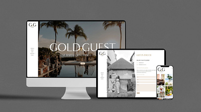 Gold'n Guest Events // Web Design graphic design logo web wordpress