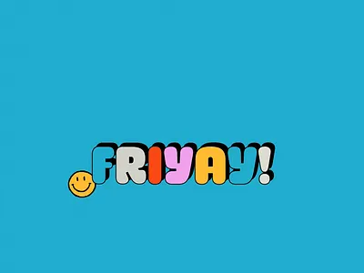 FriYAY! Animation 3d after effects animated typography animation graphic design kinetic type animaiton motion graphics type animation