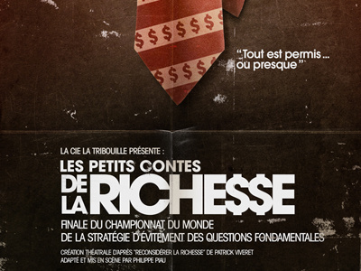 Contes De La Richesse 1 avant garde black red vintage