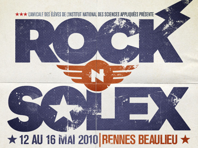 Rock N' Solex 2 blue eagle red vintage