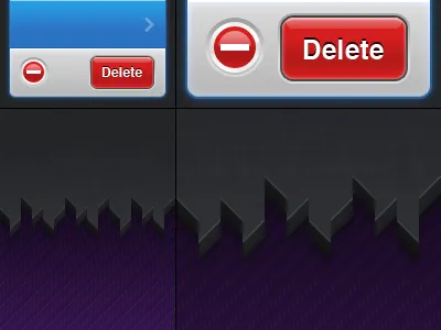 Consume for iPhone, Retina display elements blue dark interface iphone iphone 4 purple retina display ui