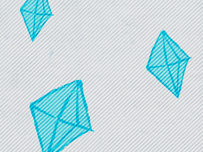 Diamonds diamonds hand drawn