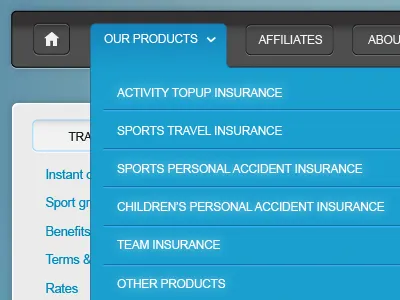 website menu menu web website