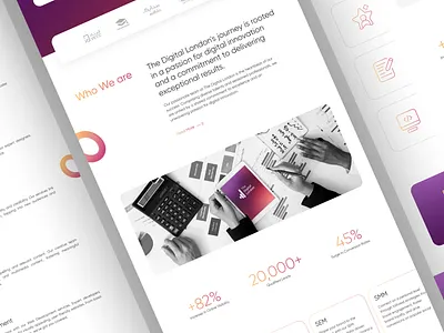Digital Marketing Website 2025 about us clean ui design digital marketing digital marketing website hero section homepage interface marketing marketing website modern ui ui user experience user interface website website inspiration