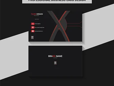 Professional Business Card Design business card card flyer id card illustrator photoshop