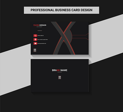 Professional Business Card Design business card card flyer id card illustrator photoshop