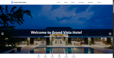 A Visual Appealing Hotel Website (Frontend + Backend) logo ui website redesine wordpress