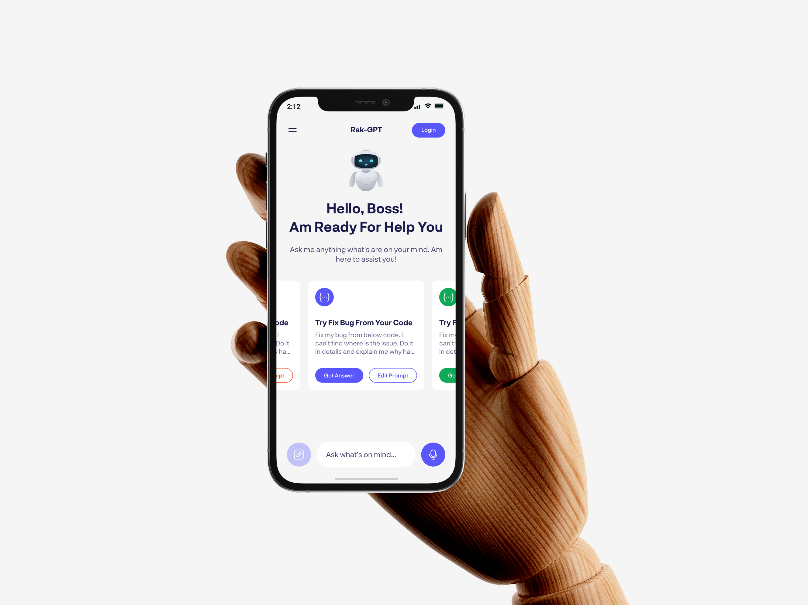 Example of Minimal Mobile App Design