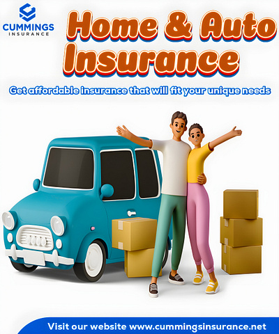 Insurance flyer graphic design