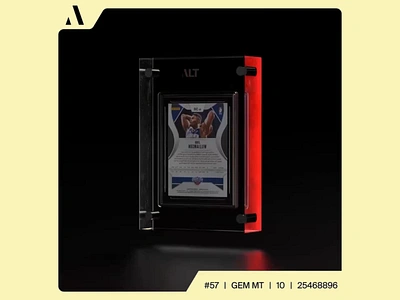 ALT Trading Card Presentation basketball player brand brand elements brand identity branding collectible items dark background design digital digital design graphic design illustration quality sports card tarding card text visual visual branding visual identity visual presentation