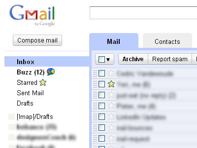 Coded Redesign Redesign blue gmail google grey tabs userstyle white