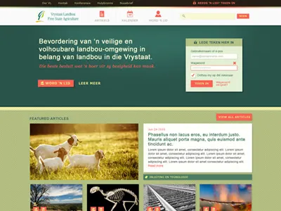 Farmers union: Home page - Rebound green pattern texture website