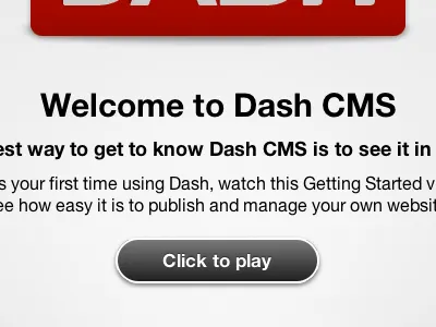 CSS3 Click to play button button css3 video welcome