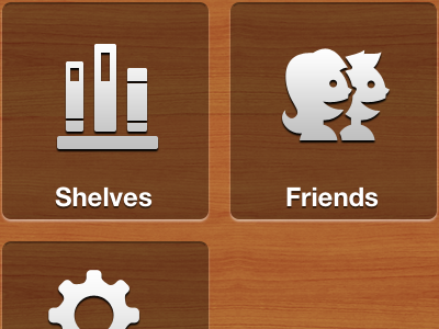 Main Menu... Supersized icons iphone4 menu shelfworthy wood