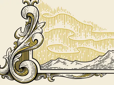 Northern Lights design illustration