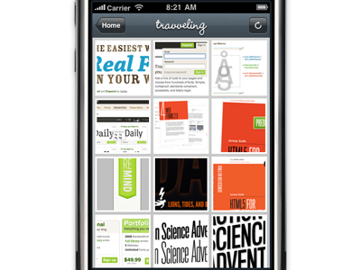 Travveling - Thumbnail View dribbble ios iphone thumbnails travveling