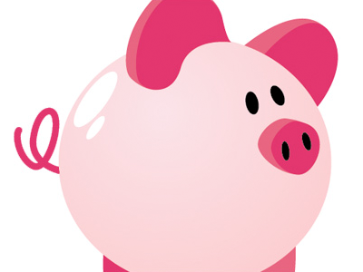 Piggybank animals logo money pig