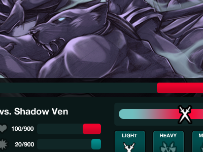Redoing the combat interface design game shadelight ui