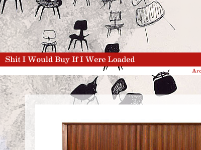 SIWBIIWL eames house industries mid century modern mock up shit