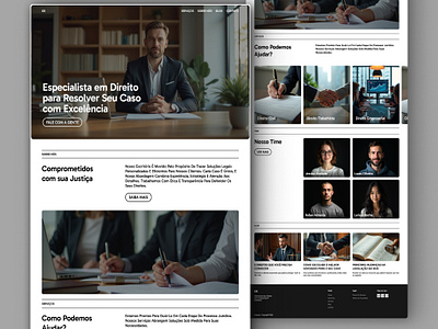 Website Para Advogados clean design corporate design homepage justice landing page law firm: lawyer legal minimalist professional design services ui design ux design web design website design