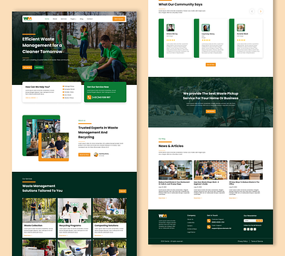 "Efficient Waste Management Landing Page Design 🌱" cleanui communityengagement creativeui ecoconscious ecofriendly environmentalawareness environmentaldesign greenbusiness greendesign landingpagedesign minimalistdesign modernwebdesign recyclingwebsite responsivedesign servicewebsite sustainabilitydesign uiuxdesign wastemanagement webdesign inspiration websiteconcept