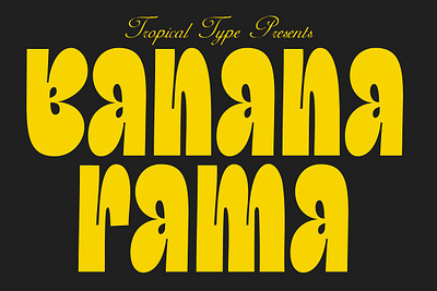 Bananarama Typeface cool cool font cute font friendly font fun font groovy font logo font poster font quirky font sans sans serif stylish typeface