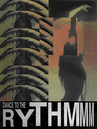 Dance to the Rythm design experimental graphic design poster