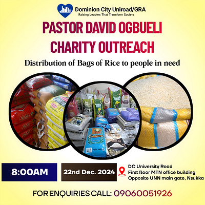 Outreach flyer graphic design