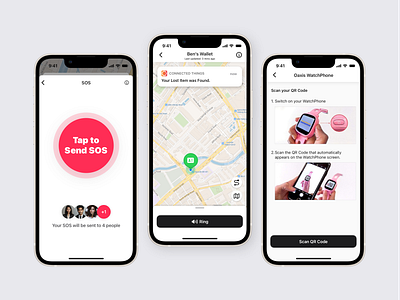 Mobile App Features family family tracking ios map mapping mobile app network notification singapore singtel sos ui ux