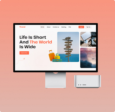 Travel Agency Landing Page ui