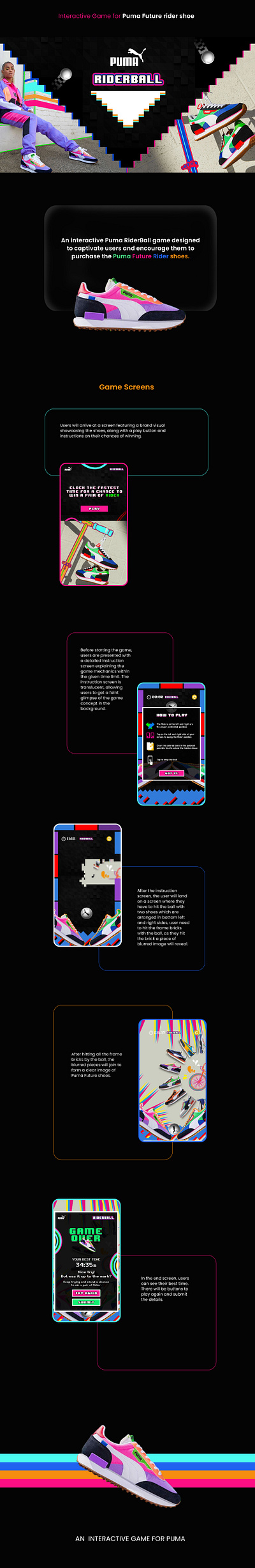 MicroSite For Puma graphic design motion graphics ui