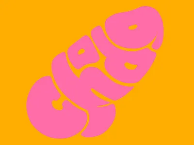 Chubby Little Chode boy chode chubby handdrawn illustration orange penis pink typography