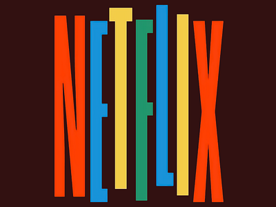 Netflix - Typography Design Imagination bold typography cartoon colourful contrasting palette creative design inspiration figma film graphic design letter design lettering modern design movie netflix networking playful design production typography typography design vector