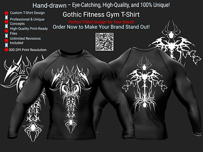 Gothic Fitness Gym T-Shirt gothic fitness fashion